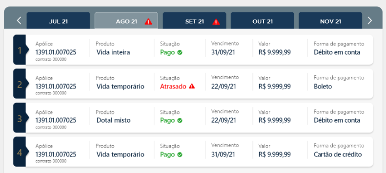 Área exclusiva do cliente